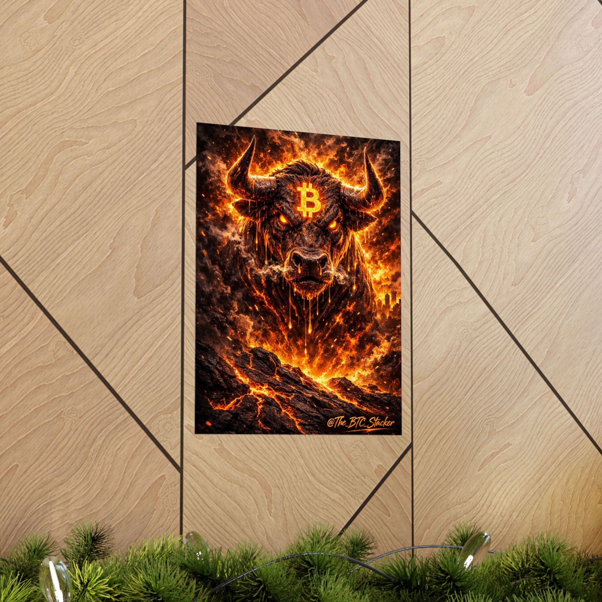 Bitcoin Bull Matte Vertical Posters