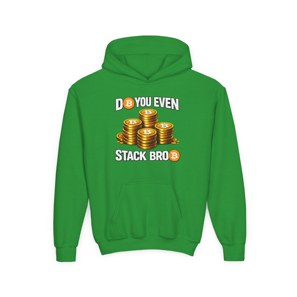 Do You Even Stack Bro Youth Heavy Blend Hooded Sweatshirt
