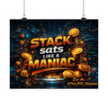 Cyber Bitcoin Matte Horizontal Posters