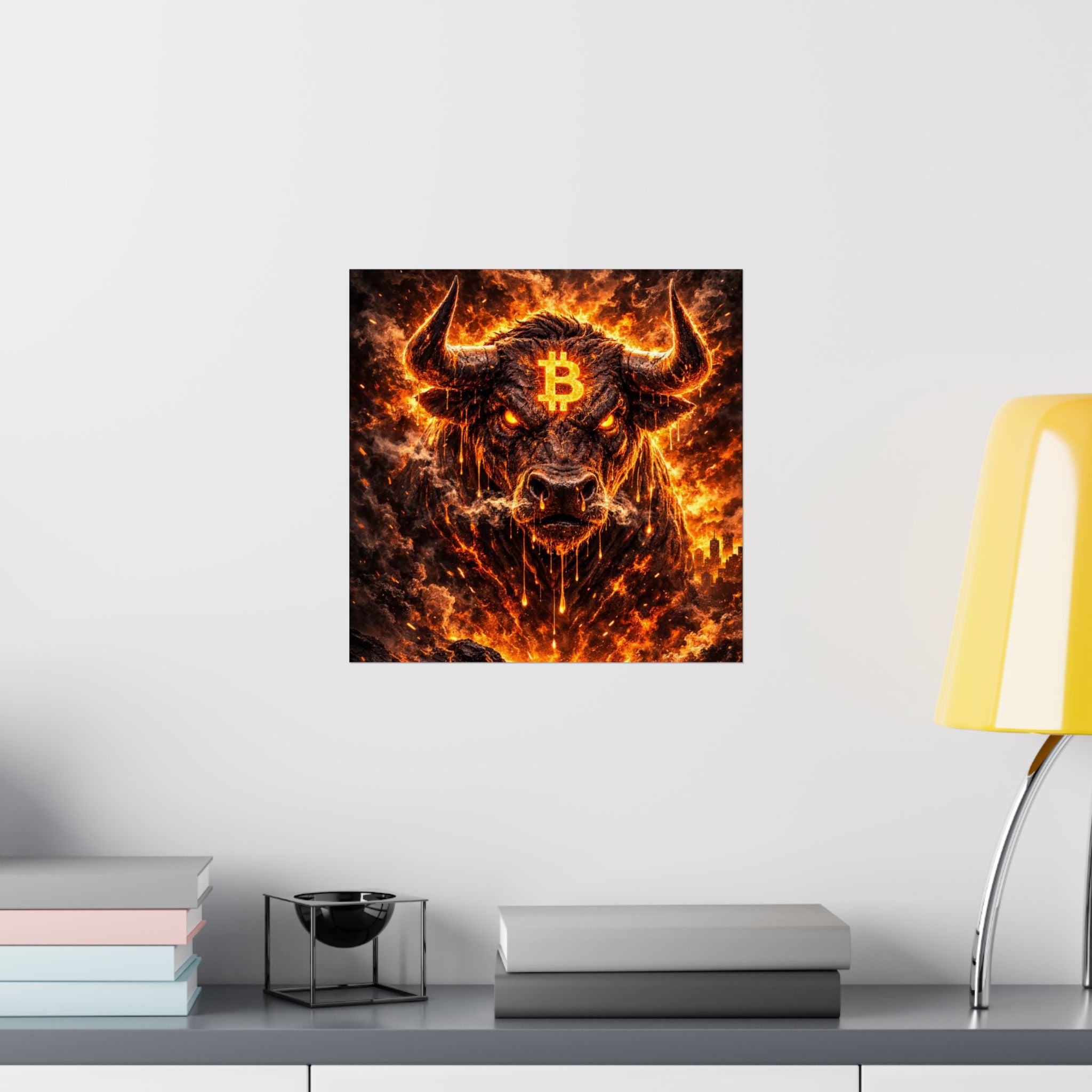 Bitcoin Bull Matte Vertical Posters