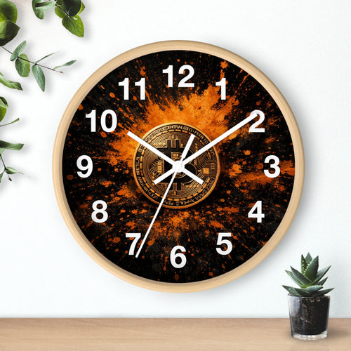 Bitcoin Abstract Wall Clock